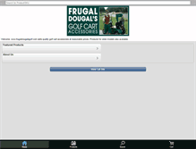 Tablet Screenshot of frugaldougalsgolf.com